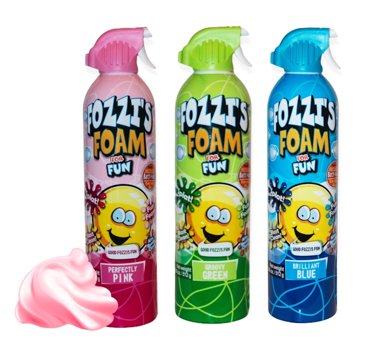 FOZZI's Foam Soap 18.06oz Bath Aerosol for Kids (pink, green and blue) -  RangeMe