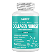 Collagen NuBest - 90 Capsules - Skin Beauty Supplement, Nourish Skin, Hair and Nails with Hydrolysate Collagen